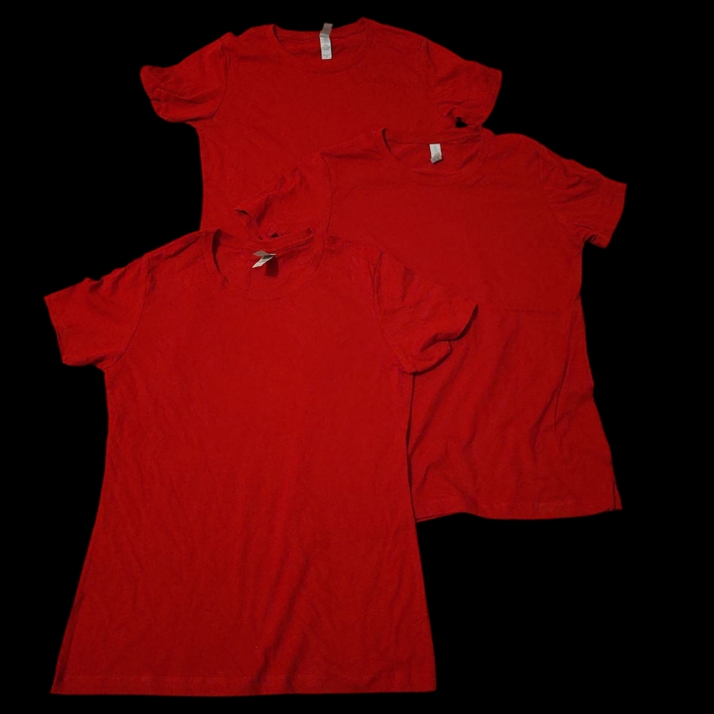 Bundle of 3 NWOT Next Level Apparel Women's Marron Tees Size M - Picture 1 of 4